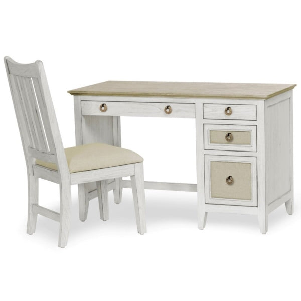 Captiva Island Desk & Chair Set – Beach Sand Finish