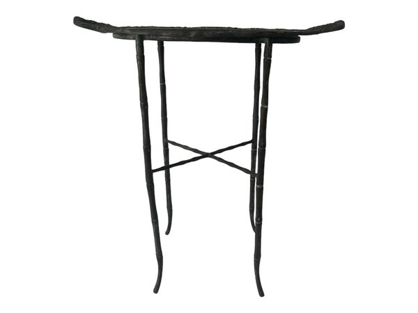 Maitland Smith Bronze Faux Bamboo Table Tray