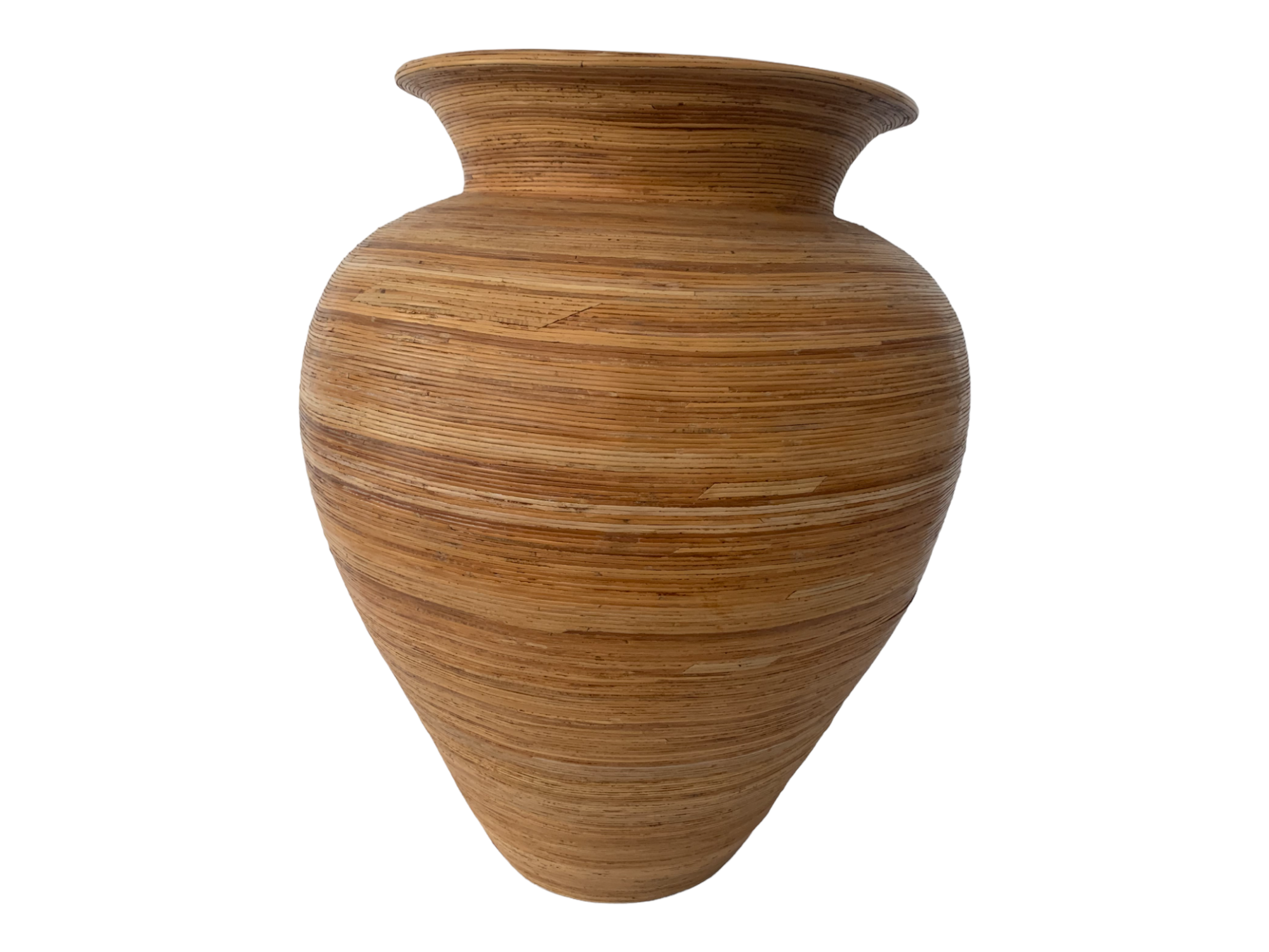 Large Bohemian Pencil Reed style Bamboo split Floor Vase