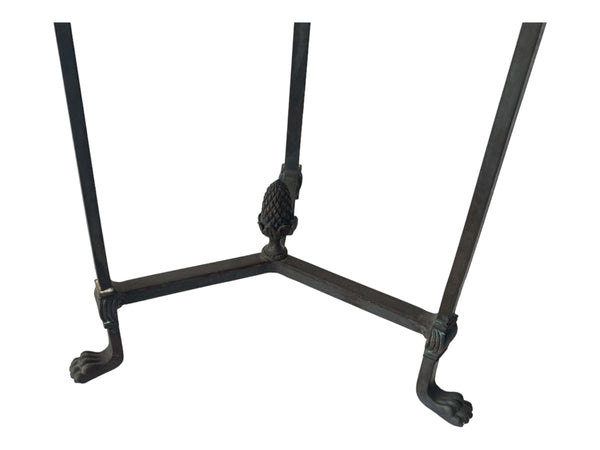 Theodore Alexander Wrought Iron Claw Feet Side Table