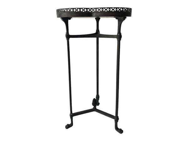 Theodore Alexander Wrought Iron Claw Feet Side Table