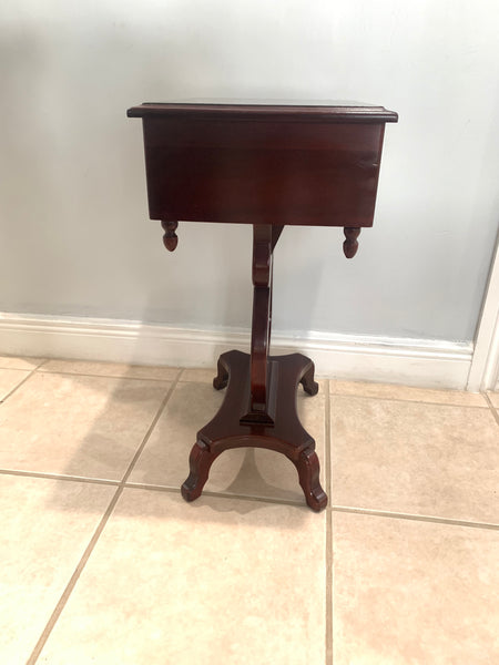 Victorian Style Mahogany Harp Lyre Coffee Table