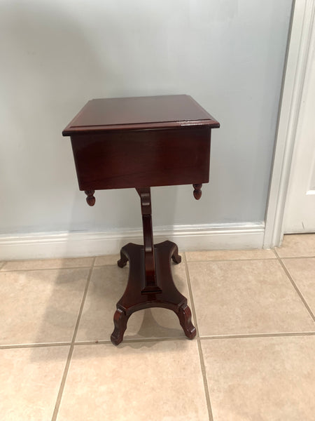 Victorian Style Mahogany Harp Lyre Coffee Table