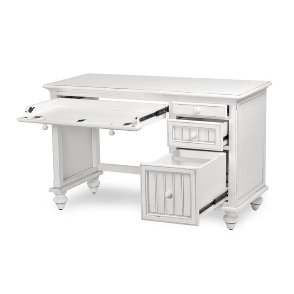 Monaco Desk & Chair Set – Blanc Finish