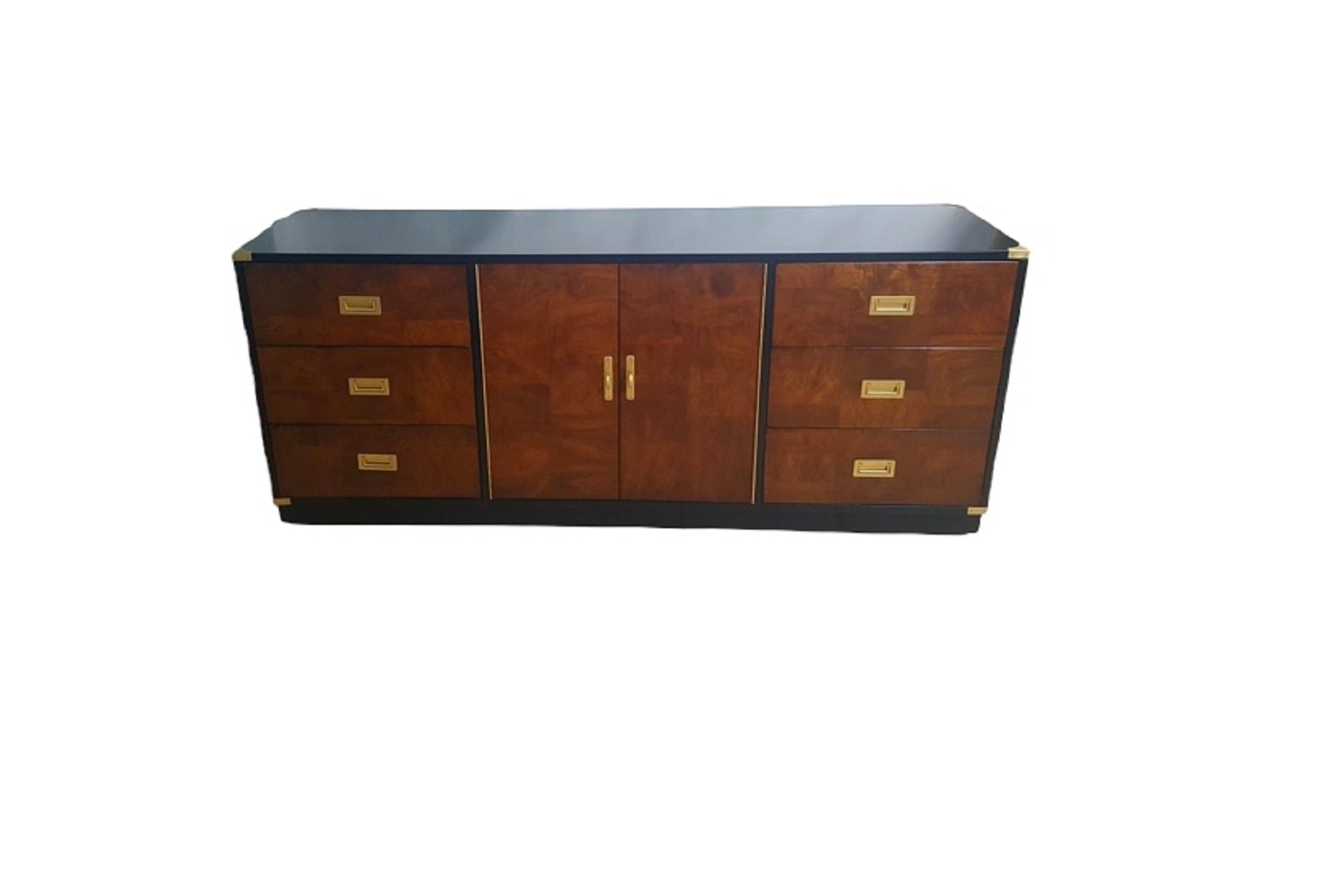 Bernhardt burlwood 9 drawers campaign dresser black DEG Furniture Designs Bernhardt burlwood 9 drawers campaign dresser black DEG Furniture Designs