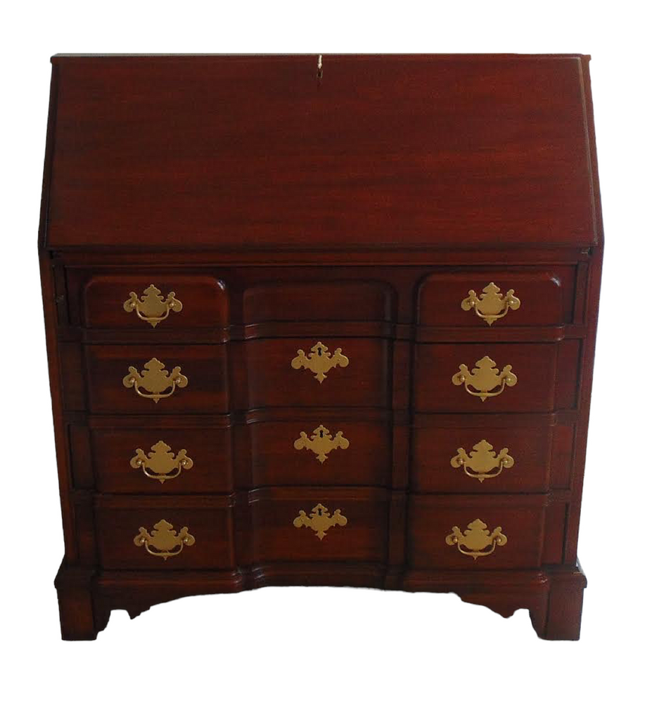 Vintage Pennsylvania House Chippendale Solid Cherry Wood Secretary Des