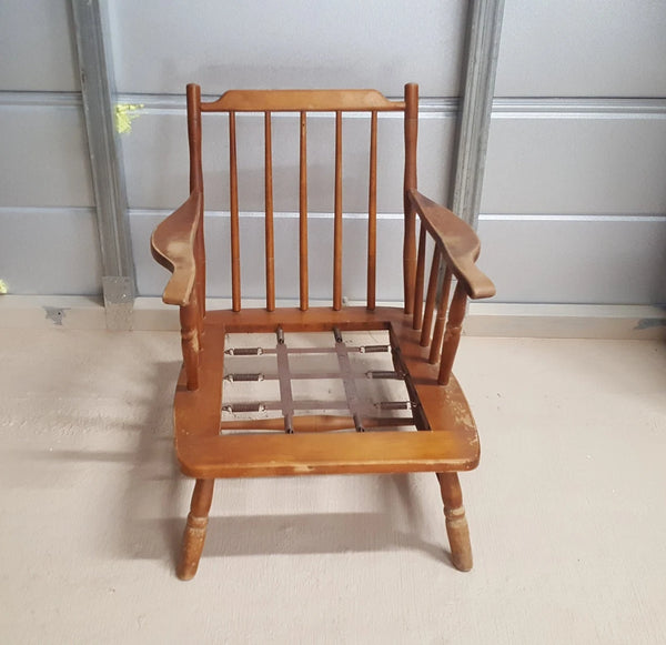 Conant Ball furniture lounge chair vintage solid wood