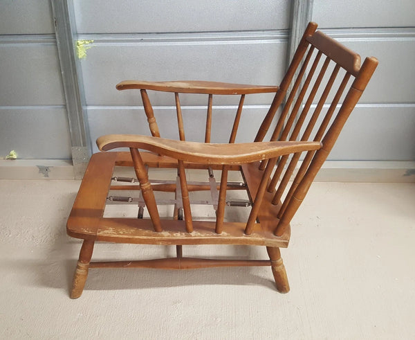 Conant Ball furniture lounge chair vintage solid wood