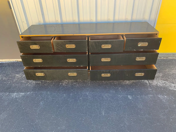 Union National Chinoiserie Dresser Black  Asian style dresser with eight drawers
