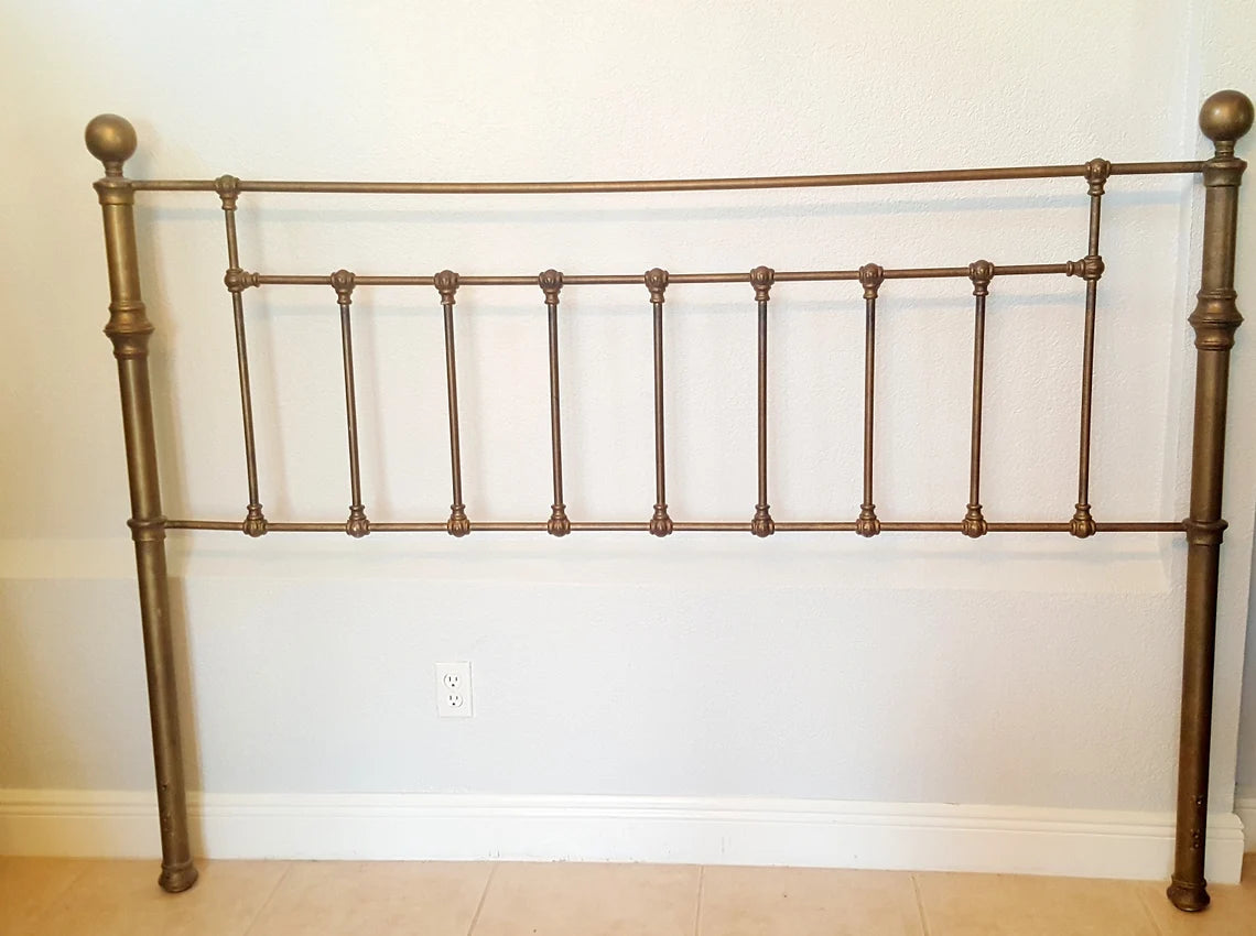 Victorian Style Metal tall King Size Headboard