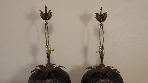 Pair of John Richard Brass Table Lamps