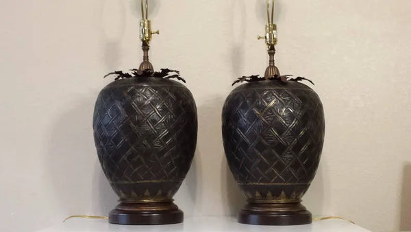 Pair of John Richard Brass Table Lamps