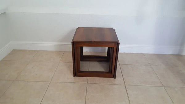 Trio of Kai Kristiansen Style Nesting Cube Tables