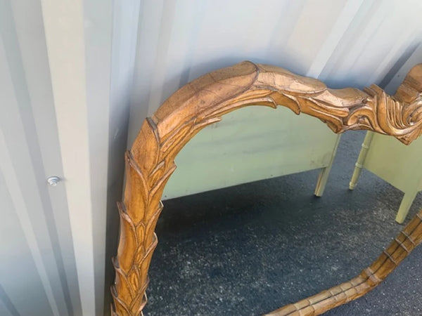 Horizontal Serge Roche Style Palm Frond Mirror