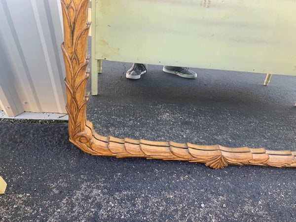 Horizontal Serge Roche Style Palm Frond Mirror