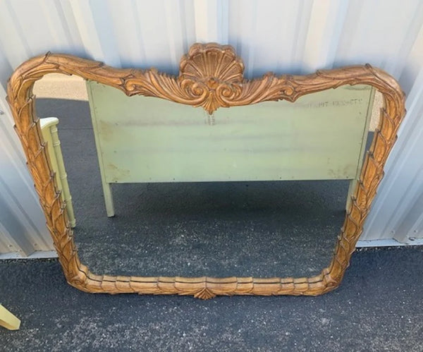 Horizontal Serge Roche Style Palm Frond Mirror