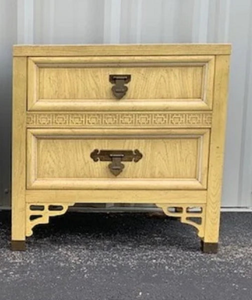 of Dixie Shangri-La Nightstand Chinoiserie Fretwork