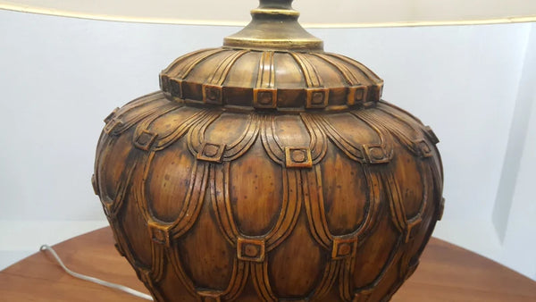 Messina Round brown Table Lamp Traditional