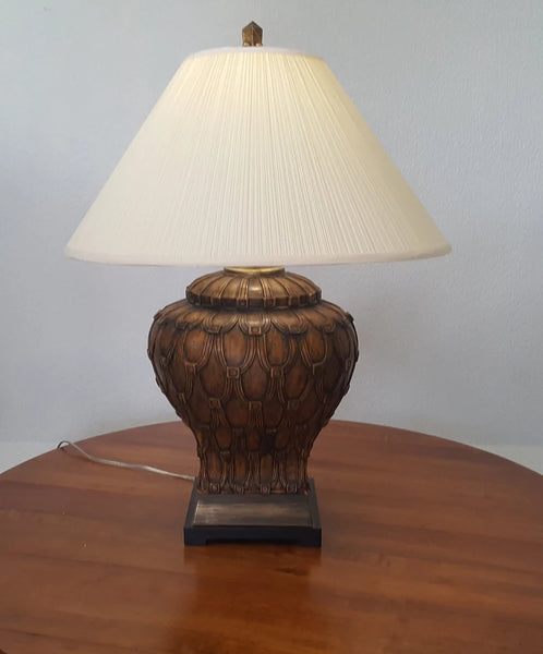 Messina Round brown Table Lamp Traditional