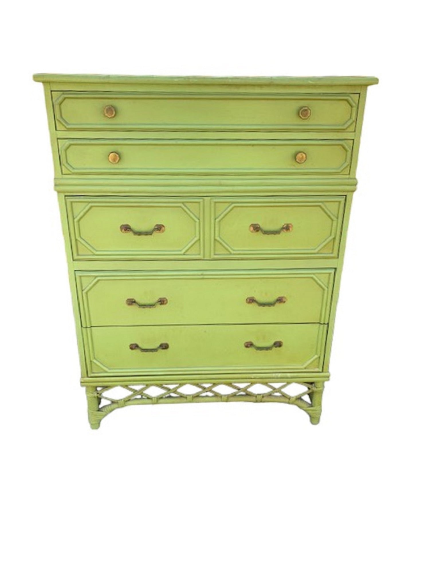 Ficks Reed Faux Bamboo Tall Chest Palm Beach