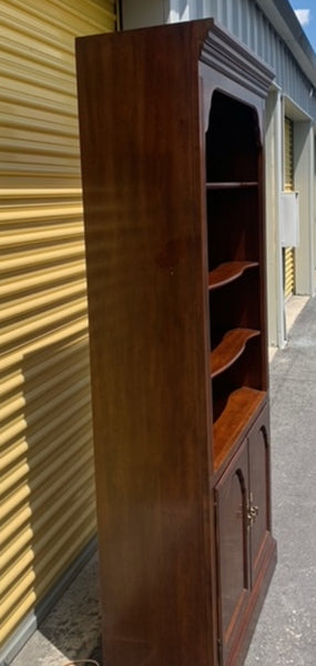 Drexel Heritage Solid Wood Cherry Bookcase Cabinet.