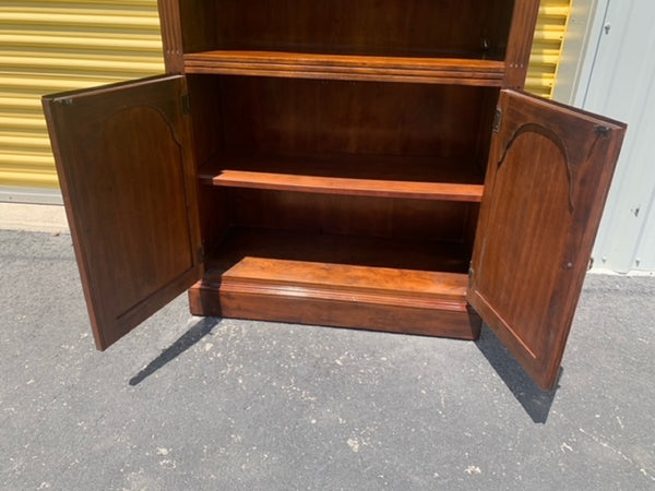 Drexel Heritage Solid Wood Cherry Bookcase Cabinet.