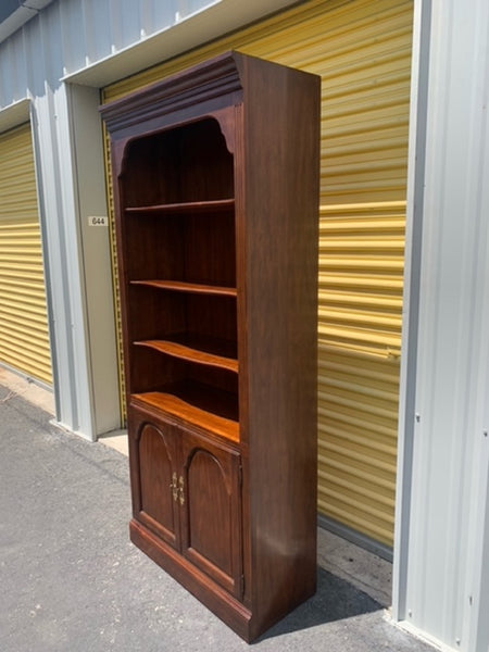 Drexel Heritage Solid Wood Cherry Bookcase Cabinet.