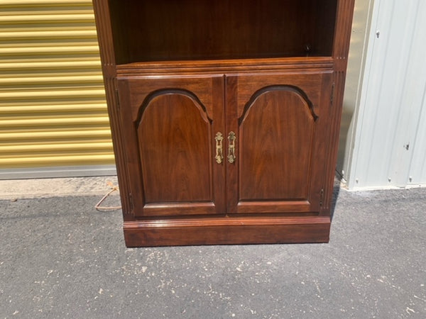 Drexel Heritage Solid Wood Cherry Bookcase Cabinet.